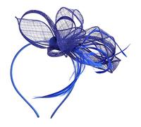 ANDRESLAD accessorio per con velo di velo da sposa Nozze per addio al nubilato copricapo per matrimoni cappello da sposa affascinante affascinatore della Maglia Blue