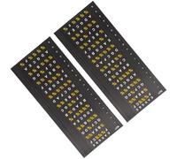 ANDRESLAD Adesivi per Tastiera di Chitarra Folk e Elettrica Set 2 Pezzi Autoadesivi Resistenti allo Strappo per Principianti e Miglioramento Tecnica Accessori per Chitarre Acustiche ed