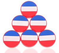 ANDRESLAD Ammortizzatori da Tennis in Silicone Set 6 Pezzi Design Bandiera Nazionale Smorzatore di Vibrazioni per Racchette da Tennis per Giocatori Amanti della Stabilità