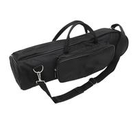 ANDRESLAD Borsa per Tromba Resistente Oxford Spesso Tracolla Regolabile, Interno in Cotone Imbottito, Tasca Porta Accessori, Custodia per Strumenti Musicali Portatile e Comoda per Trasporto