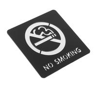 ANDRESLAD Cartello Autoadesivo per Divieto di Fumo Adesivo da Parete Resistente per Ufficio Bagno e Spazi Pubblici Design Minimalista e Installazione Semplice