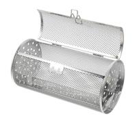 ANDRESLAD Cestino Girevole per Giarrosto in Inossidabile con Rotazione per e Friggitrice ad Aria Gabbia per Anticaduta Alimenti