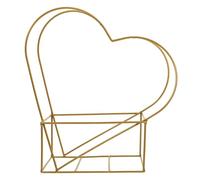 ANDRESLAD Cesto Fiore in Ferro Battuto Cuore per Matrimoni Fioriera Decorativa Creativa e Durevole Design Elegante con Liscio per Casa e Ufficio