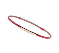 ANDRESLAD Cintura in Pelle Sottile Rossa, Accessorio Per Abiti Da Donna, Cintura Elegante Per Costumi Da Festa, Cinturino Decorativo Per Spose e Cerimonie