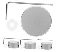 ANDRESLAD Coperchio Effetto per Chitarra in Metallo Argento con Chiave e Guarnizione Protezione Compatta e Leggera per Footswitch Accessori per Parti Strumento Musicale