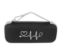 ANDRESLAD Custodia Rigida per Stetoscopio da Viaggio Nera Divisorio Borsa Protettiva Portatile per Accessori Infermieristici Valigetta Leggera per Trasporto e Protezione da Urti e Graffi