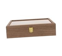 ANDRESLAD Elegante Scatola Porta Orologi in Legno Espositore Per Gioielli Custodia Per Collane Organizer Per Occhiali