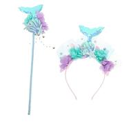 ANDRESLAD Elegante Set Di Cerchietti Con Coda Di Sirena E Cerchietti Da Fata Per Ragazze Per Decorazioni Di Compleanno E Feste
