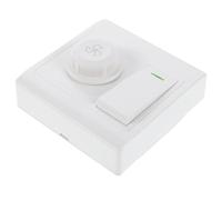 ANDRESLAD Interruttore Ventilatore Soffitto con Pannello Controllo Velocità e Dimmer Luce Montaggio Parete Regolazione Precisa con Manopola Rotante Compatibile per Casa Ufficio e Camera