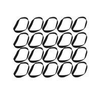 ANDRESLAD Kit 90 Pezzi Cinghie in Gomma Piatte 4/5 MM per Registratori a Cassette Accessori Riparazione Nastri a Cassetta Cinghie di Trasmissione Compatibili per Lettori CD Dvd Vcr