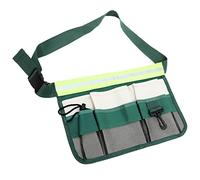 ANDRESLAD Marsupio Porta Attrezzi Da Giardino Buste Custodia Per Cintura Degli Attrezzi Elettricista Elastico Fibbie Sollevamento Pesi Chiave Inglese Regolabile Cricchetto Green Panno Oxford