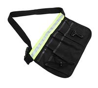 ANDRESLAD marsupio porta attrezzi da giardino riflessante portapenne fascia lombare belt chiave inglese bretelle cintura di utilità da uomo cinture per attrezzi da uomo Panno Oxford Black