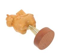 ANDRESLAD Micro Decoro Cavallo a Dondolo Giocattoli Statue Di Cavalli Di Capodanno Mini Cavallo Per La Cerimonia Del Tè Ripiano Del Tavolo Light Brown