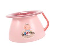 ANDRESLAD Orinatoio per Portatile con Coperchio Anti-Perdita Vasino da Viaggio in Plastica Rosa Ergonomico Secchio per Emergenze Igieniche per Anziani e Donne Incinte per Addestramento