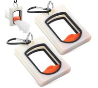 ANDRESLAD Porta Fascette Portatile Fosforescente in Abs Resistente, Set da 2 Pezzi Supporto per Fascette Stringicavo e Organizzatore di Cavi per Uso Interno ed Esterno