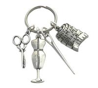 ANDRESLAD Portachiavi Sarta Creativo Ciondolo a Portachiavi in Metallo Resistente e Leggero Accessorio Per Borse e Per Chi Cucire e Progettare