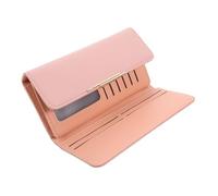 ANDRESLAD Portafoglio a Tre Ante Pochette Da Donna Borse Signore Fanny Piccolo Per Le Donne Portamonete Da Donna Portafoglio Per Carte Di Credito Borsa Da Viaggio Cosmetica Titolare Pu Rosa