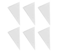 ANDRESLAD Protezioni Angolari Triangolari per Tavolo da Calcio Balilla 6 Pezzi in Plastica Bianca Accessori di Ricambio per Bordi e Angoli del Biliardino Copertura Rinforzata per Uso