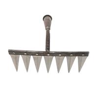 ANDRESLAD Rastrello da Giardino Mano Piccolo con Denti in Acciaio Rinforzato Utensile Multiuso per Zappatura Dissodamento e Diserbo Leggero e Portatile per Giardinaggio e Orto