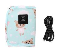 ANDRESLAD Scaldabiberon Portatile per Il Latte Materno Scaldabiberon Portatile Usb 3 Livelli di Calore per Neonati