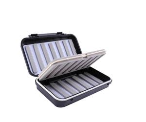 ANDRESLAD Scatola per Attrezzi da Pesca in Plastica, Contenitore Portautensili Leggero e Compatto, Valigetta Porta Ganci Tre Scomparti per Pesca All'aperto