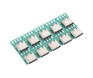 ANDRESLAD Scheda Convertitore USB C Femmina 3.1 Fai da Te Connettore USB-c 10 Pezzi per Trasmissione Dati Stabile e Compatibile, per Elettronica e Networking DIY