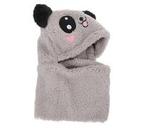 ANDRESLAD sciarpa cappello per bambini animals krama sciarpa cappellino beanie orsacchiotto scaldacollo cervicale sciarpa per cappello per bambini cappello sciarpa poliestere Grey