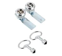 ANDRESLAD Set 2 Serrature Triangolari per Armadietto Elettrico in Lega di Zinco Serratura di Sicurezza Chiavi per Armadietti di Distribuzione Bloccaggio Resistente per Scatole di