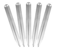 ANDRESLAD Set 5 Spatole da Laboratorio in Acciaio Inossidabile per Miscelazione e Trasferimento Polveri Punta Arrotondata Utensili da Laboratorio Ergonomici per Prelievo e Misurazione