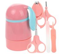 ANDRESLAD Set Tagliaunghie Per Tagliaunghie Neonato Tampone Per Unghie Per Infantile Lima Per Unghie Elettrica Toelettatura Deve Avere Per i Neonati Plastica Rosa