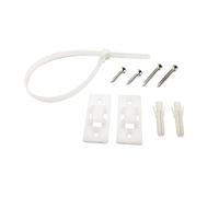 ANDRESLAD Sicurezza Dei Bambini 10 Set Di Ancoraggi Con Fibbia in Plastica Per Proteggere I Mobili Dal Ribaltamento Kit Di Sicurezza Per Bambini Bianco