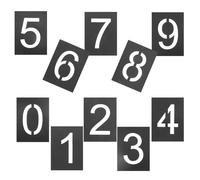 ANDRESLAD Stencil Numeri Riutilizzabili per Pittura su Porte e Muri Modelli Flessibili Resistenti per Segnaletica Personalizzata per Garage e Magazzini