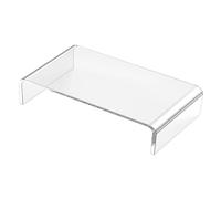 ANDRESLAD Supporto Monitor Acrilico Trasparente da Scrivania Alzatina Ergonomica per Computer Riser Compatto per Ufficio e Casa Sollievo da Tensione Cervicale e Posturale Dimensioni