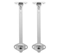 ANDRESLAD Supporto per Ante a Scomparsa in Acciaio Inox 2 Pezzi Aste di Sollevamento Chiusura Ammortizzata per Armadietti Compatti Barra di Supporto Ribaltabile per Coperchi Accessorio