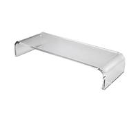 ANDRESLAD Supporto per Monitor da Tavolo Trasparente in Acrilico 40X20X10 CM Rialzo per Computer Organizer per Ufficio Base Sollevamento Monitor per Ridurre Dolore al Collo Adatto per