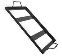 ANDRESLAD Supporto per Piastra Acciaio Resistente Smaltato con Doppie Maniglie Portata per Barbecue Accessorio Cucina Facile da Pulire per Ambienti Domestici e Regalo Originale