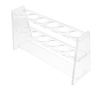 ANDRESLAD Supporto per Provette da Laboratorio in Acrilico Trasparente Portaprovette Resistente e Leggero per Tubo Campionamento Organizer Pratico per Prelievo Sangue e Laboratorio