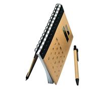 ANDRESLAD Taccuino con Calcolatrice Solare Integrata Copertina Rigida Grande Blocco Note Multifunzionale per Studenti Ufficio e Viaggi per Appunti e Liste Shopping