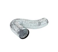 ANDRESLAD Tubo Di Scarico a Doppio Canalizzazione in Alluminio Per Cucina Condotto Dell'aria Flessibile Canalizzazione Della Cucina Tubo Di Sfiato Foglio Di Alluminio Silver
