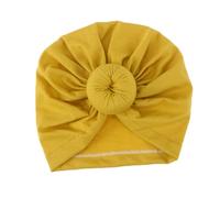 ANDRESLAD Turban Headband in Cotone Elasticizzato Cappellino Ragazzo Ragazza Ragazza Unisex con Nodo Bohemien per Fotografie e Party Adatto per Ragazzo Colore Giallo