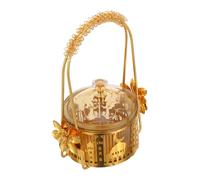 ANDRESLAD Vassoio Ramadan con Coperchio per Dolci e Snack Eid Mubarak Decorazione Tavolo Islamica in Plastica e Metallo Centrotavola Tradizionale Orientale per Feste e Riunioni Familiari