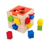 Andreu Toys 921 TKA977 EA Wooden Shape Sorter (EXP), Multicolor, 14 x 14 x 14 cm