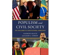 Andrew Arato Jean L. Cohen Populism and Civil Society (Tascabile)
