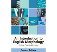 Andrew Carstairs-McCarthy An Introduction to English Morphology (Tascabile)