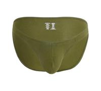 Andrew Christian - Intimo da Uomo Slips - Deep V-Cut Brief w/Almost Naked® Olive - 1x Taglia XXL