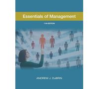 Andrew DuBrin Essentials of Management 11th ed (Copertina rigida)