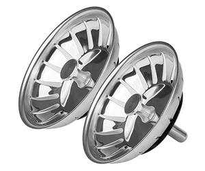 Andrew James - Tappi per lavello in acciaio inox, diametro 83 mm