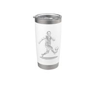 Andrew Johnson Calcio Bicchiere termico in acciaio inox doppia parete