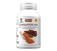 ANDREW LESSMAN ProCaps Cannella 400 mg 60 Capsule | Estratto standardizzato di corteccia di cannella con polifenoli concentrati per un sano metabolismo del glucosio entro il