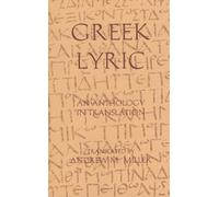 Andrew M. Miller Greek Lyric (Copertina rigida) Hackett Classics